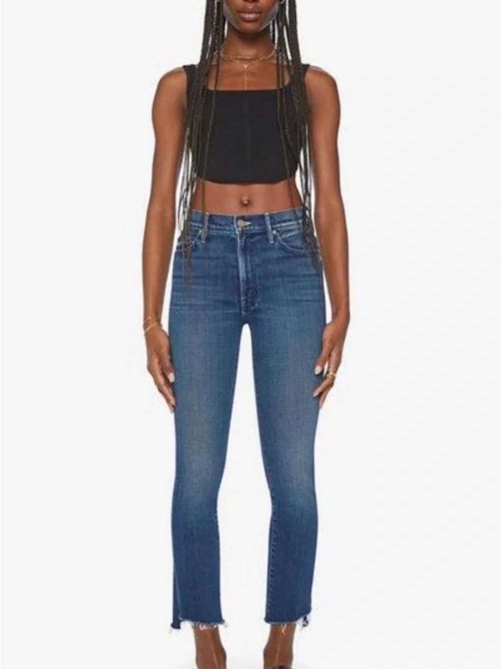 MOTHER The Insider Crop Step Fray Size 26